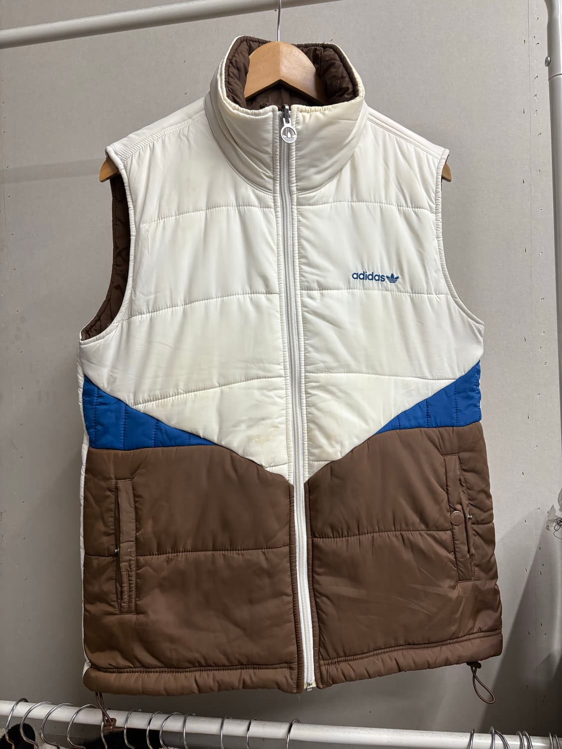 아디다스00s 초코 브라운 리버시블 패딩조끼 상품이미지6