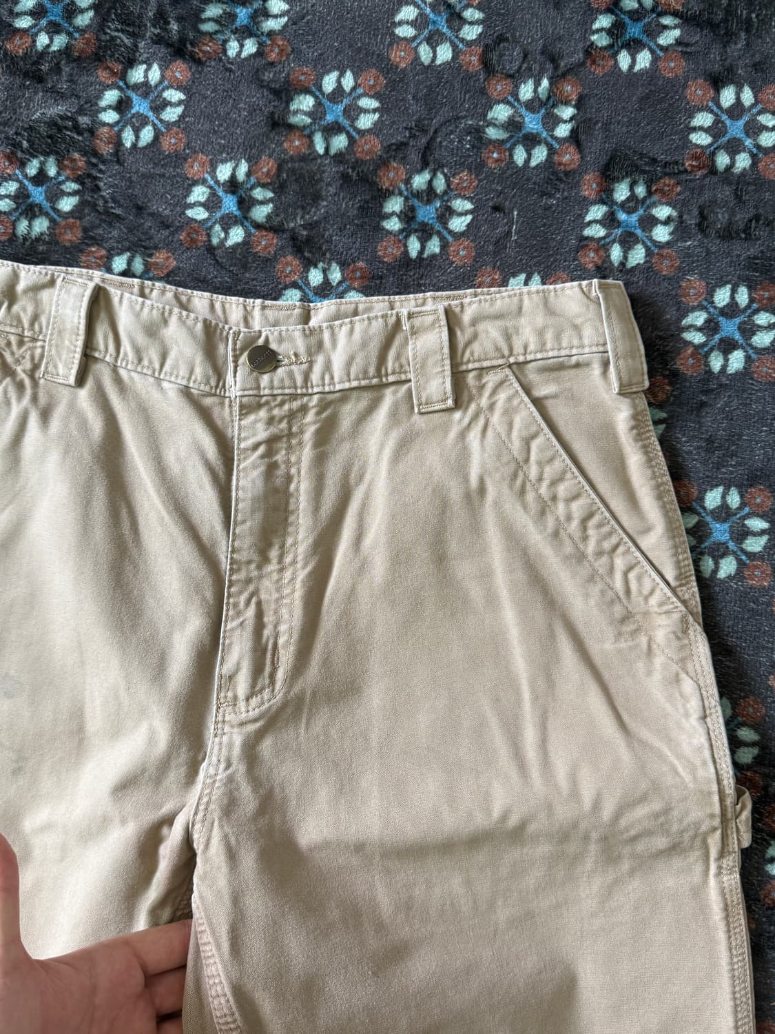 칼하트 카펜터 워크팬츠 베이지 32x32 상품이미지4