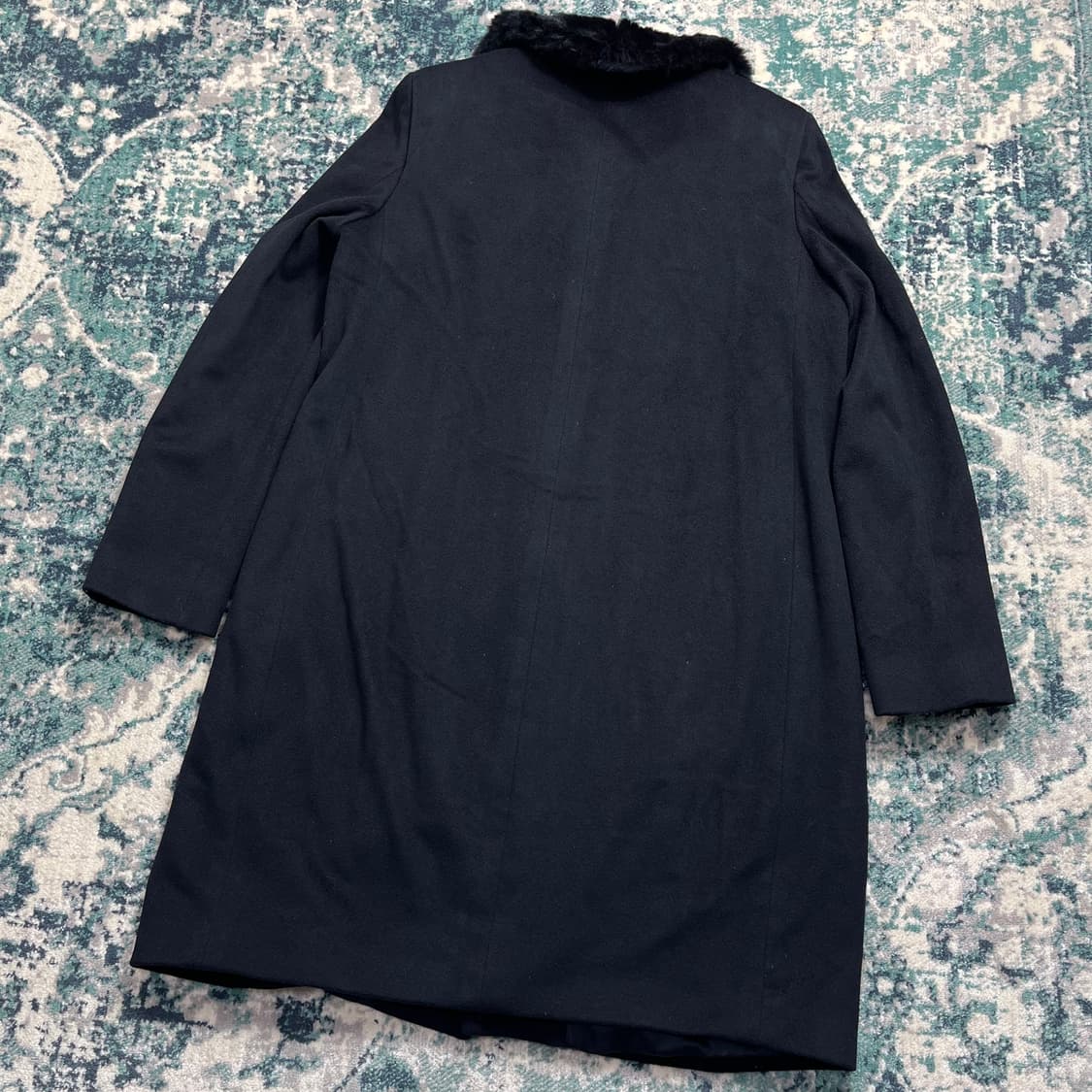 Armani Italy 아르마니 콜레지오니 블랙 퍼 코트(42) 상품이미지5