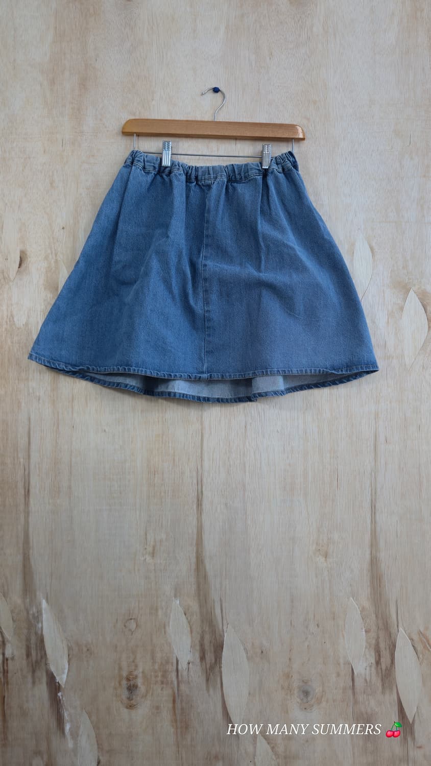 BROWNY 연청 밴딩 미니 스커트 플레어 데님  상품이미지2