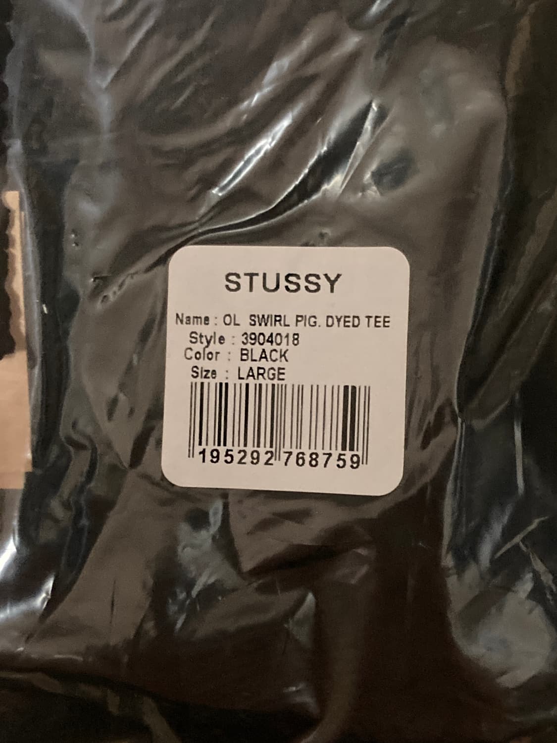 [L]스투시 x 아워레가시 워크샵 스윌 티셔츠 블랙 새상품 상품이미지2