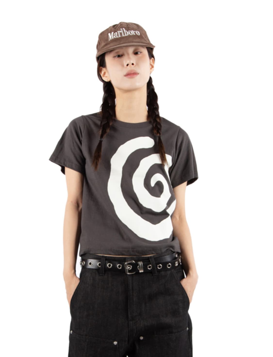 릿킴 Snail tee (차콜) 상품이미지1