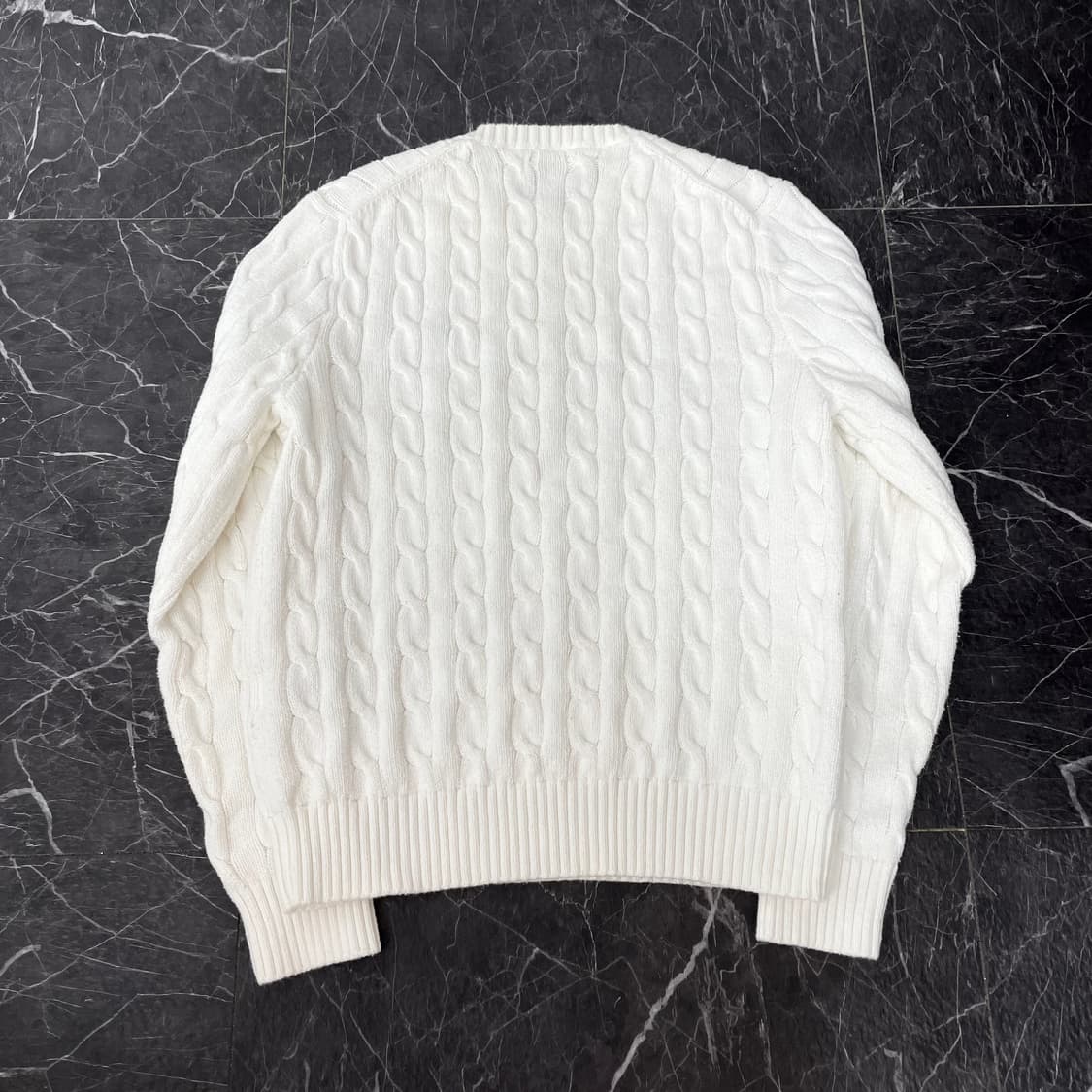 여성용 폴로랄프로렌 화이트 꽈배기 니트 상품이미지2