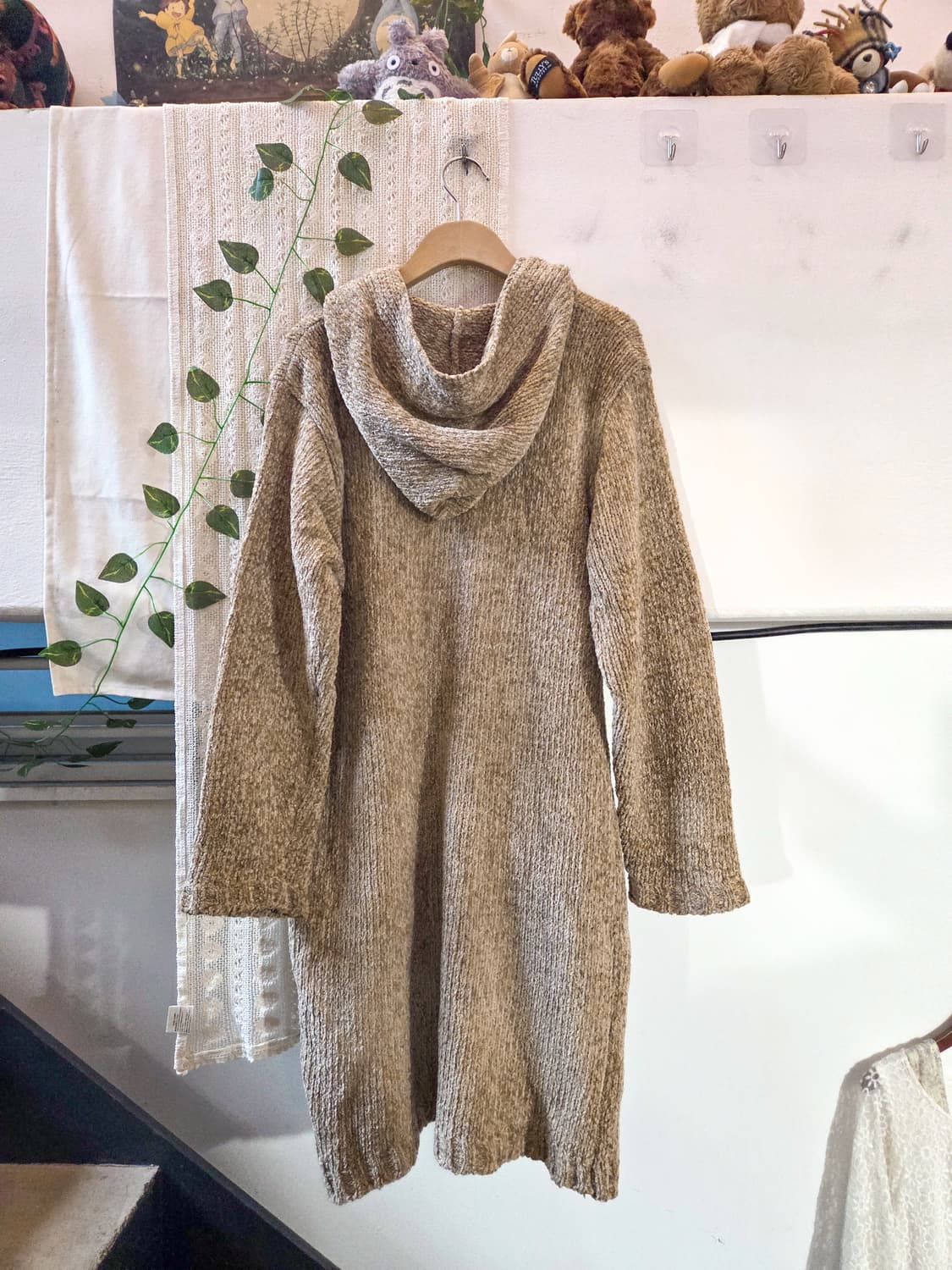 벨벳실 후드 롱가디건 상품이미지4