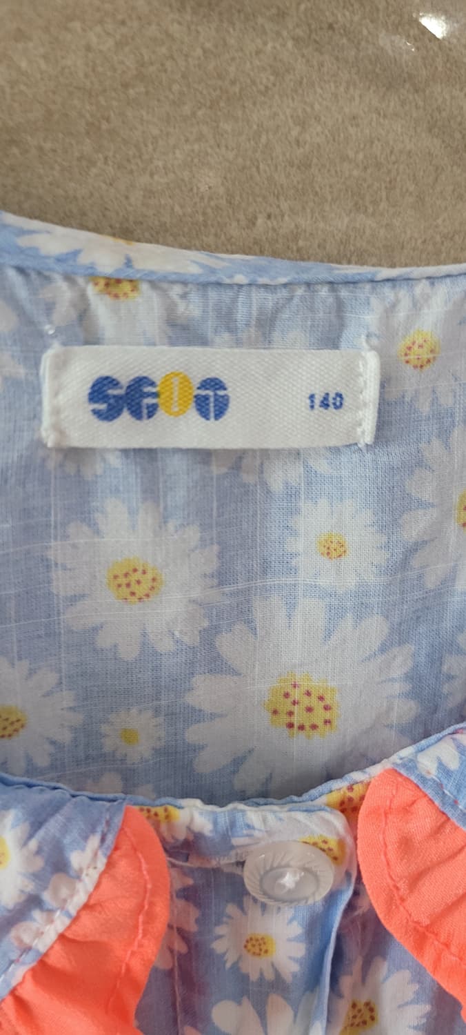 🌈키즈140사이즈🌈sfit하늘색 꽃무늬 원피스(여름용) 상품이미지6