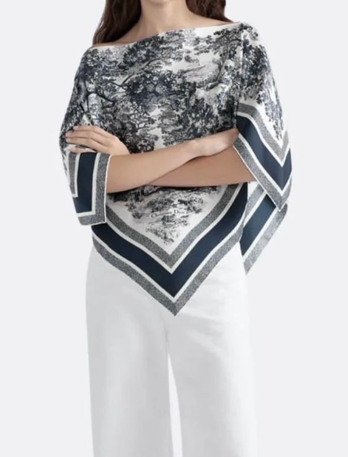 디올 트왈 드 주이 정글 모티브 실크 스카프 상품이미지1