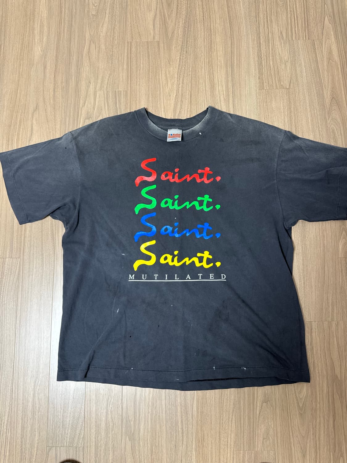 세인트마이클 세인트미카엘 뮤틸레이티드 반팔 XL 상품이미지1