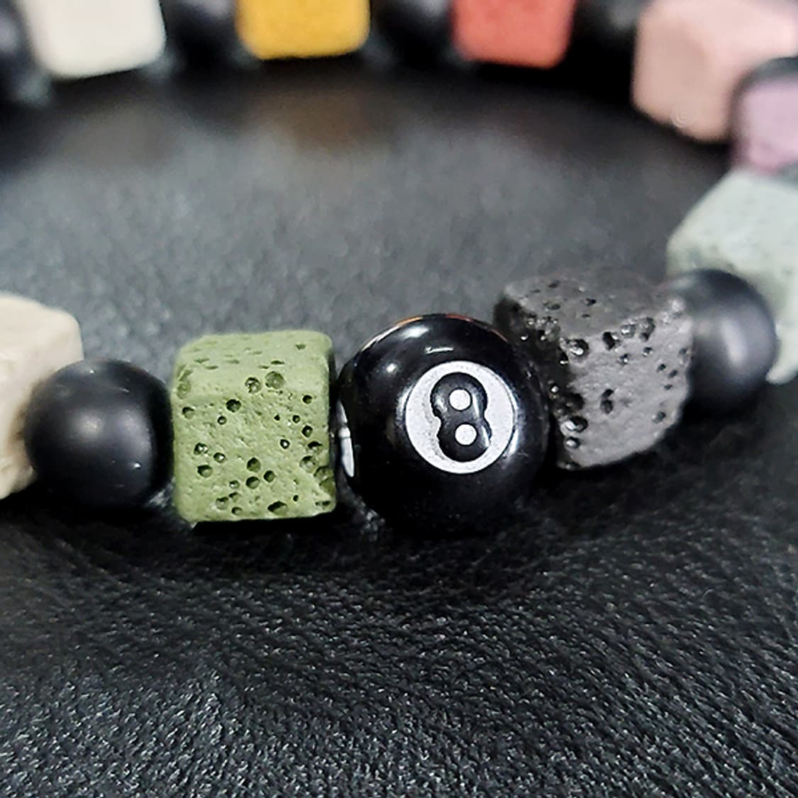 Astra8 바솔트 10mm 남자 빈티지 원석 팔찌 상품이미지2