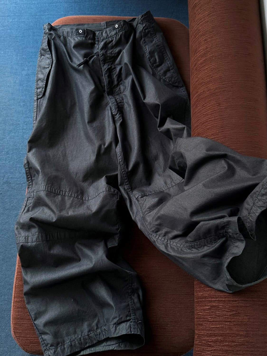 Over-dyed high count fabric snow pants 상품이미지1