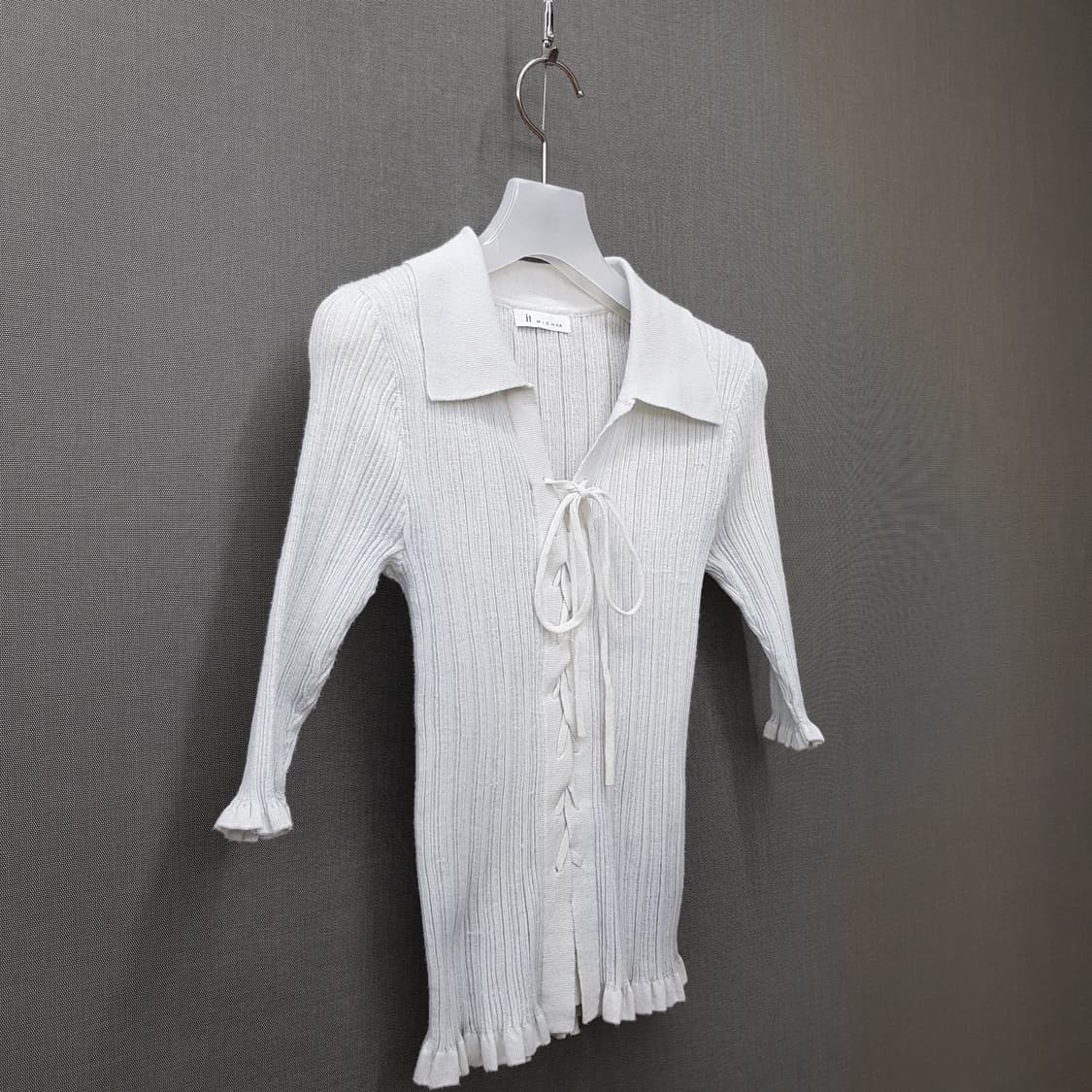 잇미샤 2024 리본 타이 립 니트 S사이즈 상품이미지3