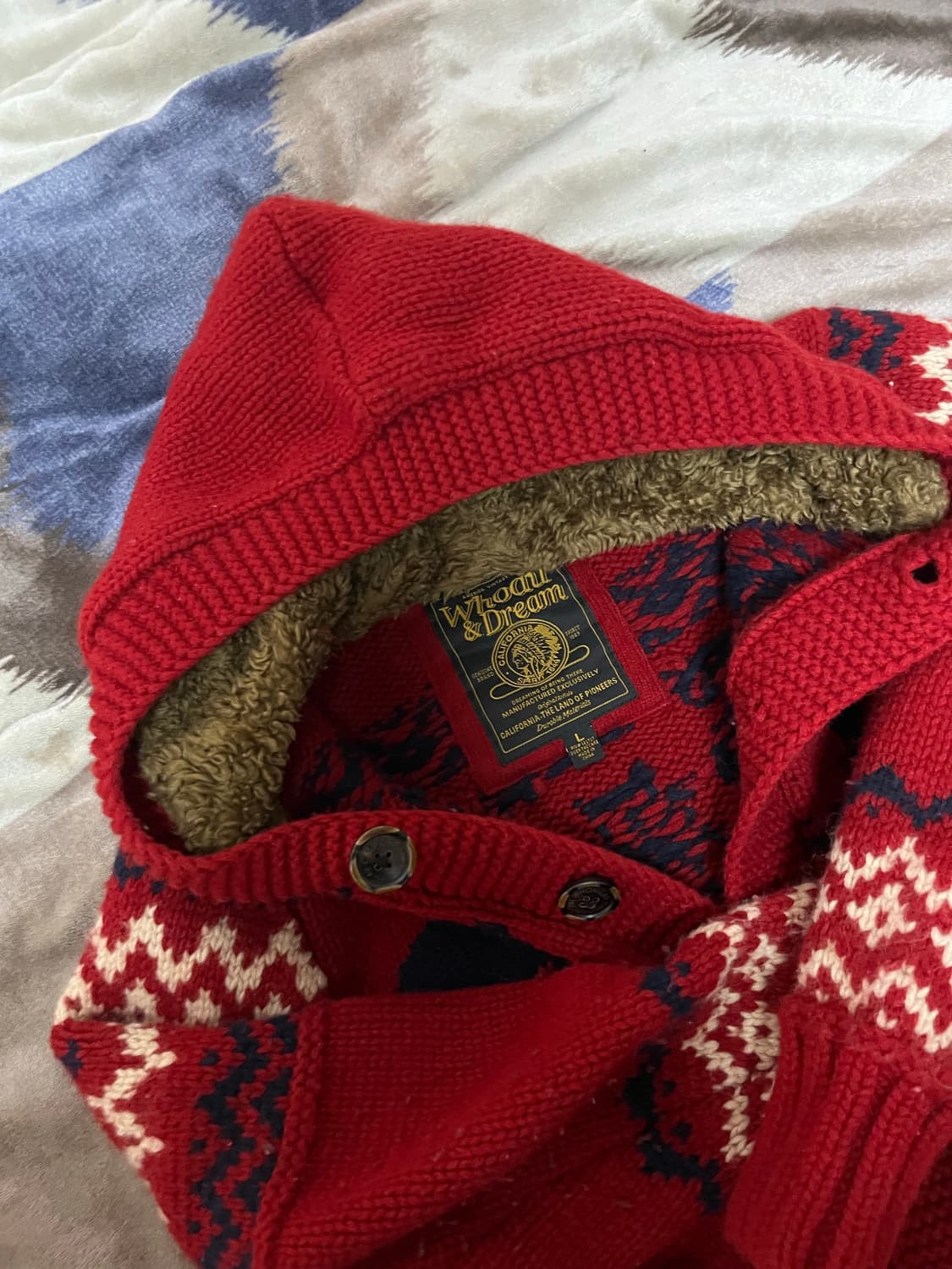 [S] 울80 니트 후드 판매합니다! 상품이미지2