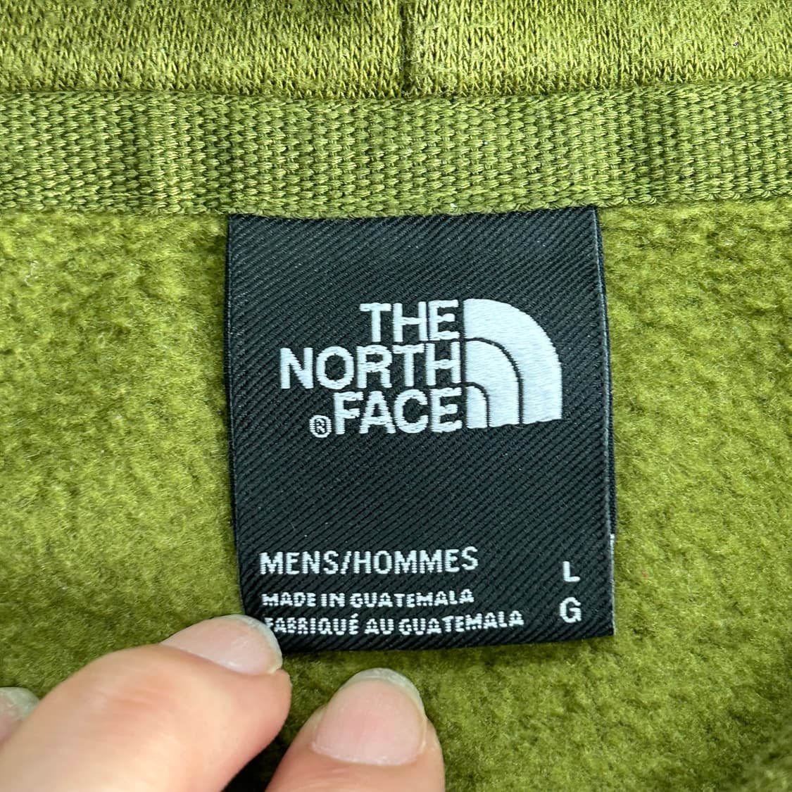 The north face 노스페이스 스몰로고 올리브 후드티 상품이미지5