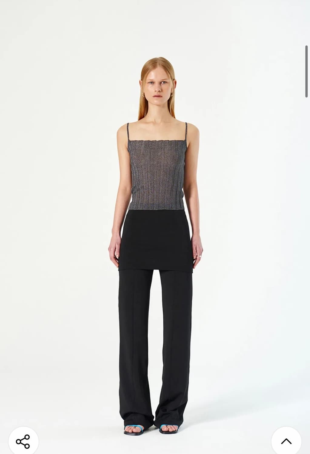 다이애그널) Glittering Pleats Knit Camisole 상품이미지2