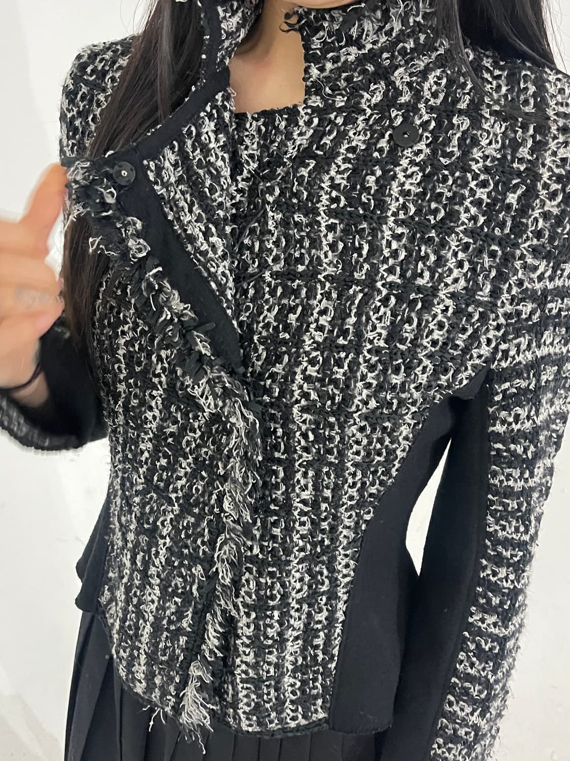 Hiroko bis tweed asymetric jk 상품이미지1