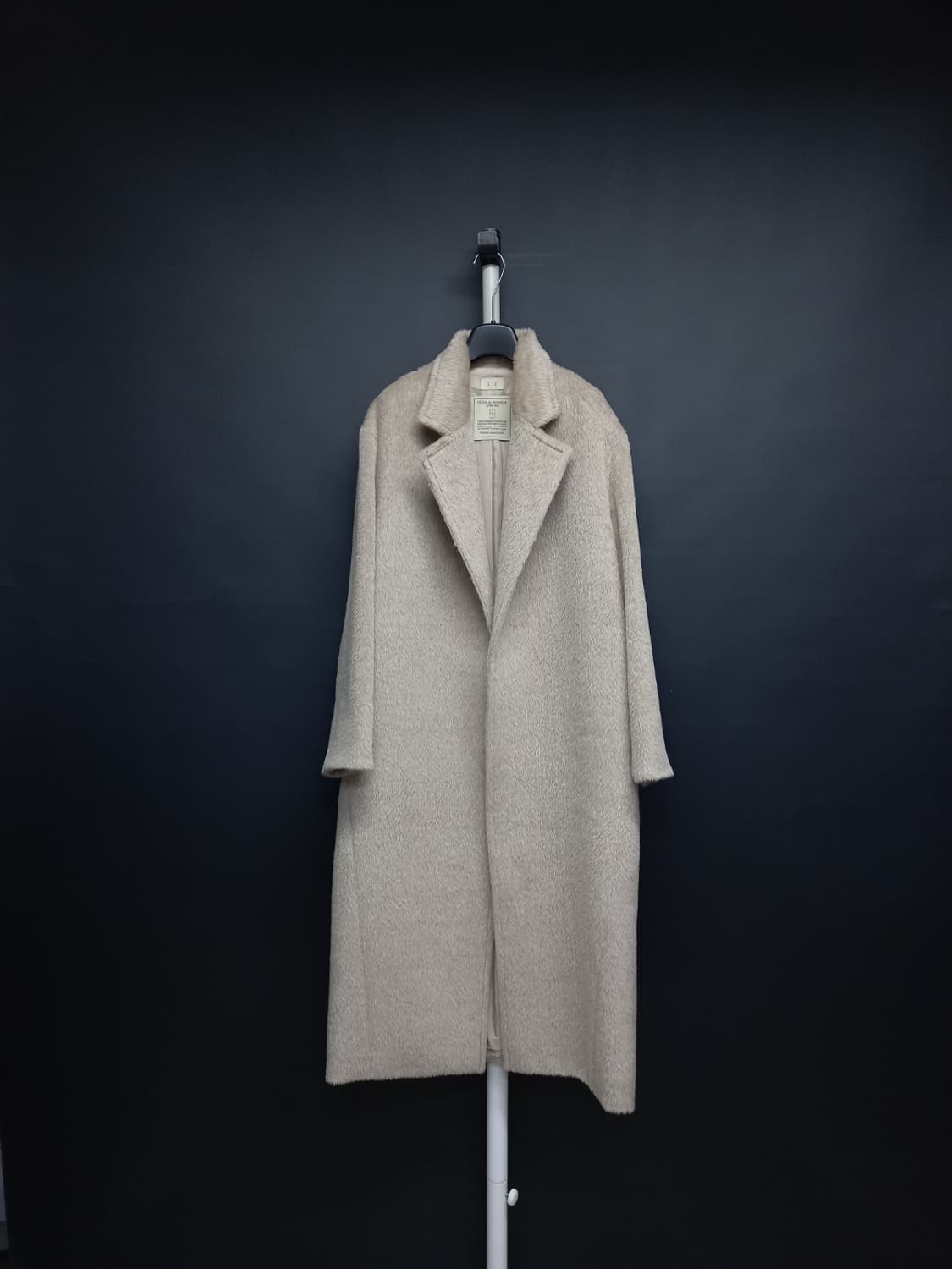 새 시에 SIE 알파카 맥시 롱 코트 F 44-77 상품이미지1