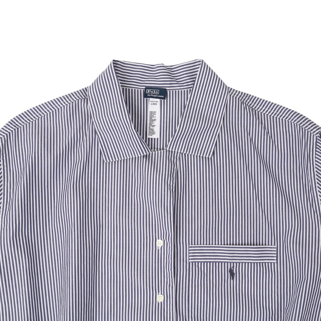 폴로 랄프로렌 신형 스트라이프 크롭 셔츠 상품이미지2
