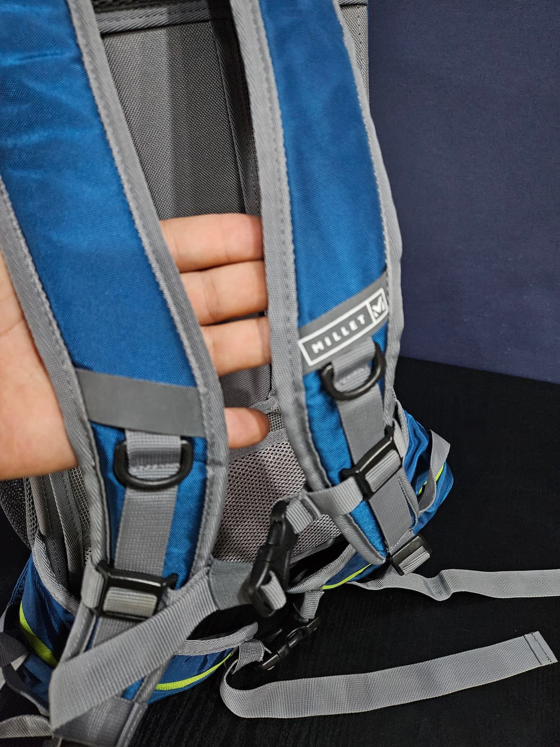 밀레 네이비 투톤 등산 배낭가방 백팩 상품이미지8