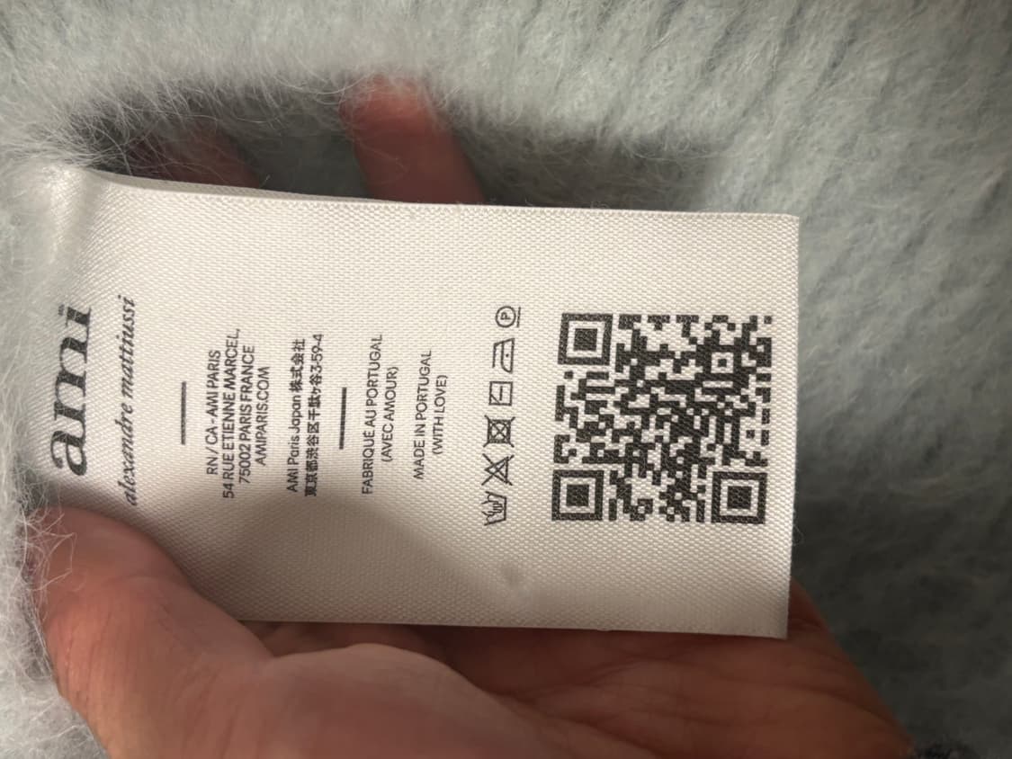 AMI 인타르시아 빅로고 니트 상품이미지3