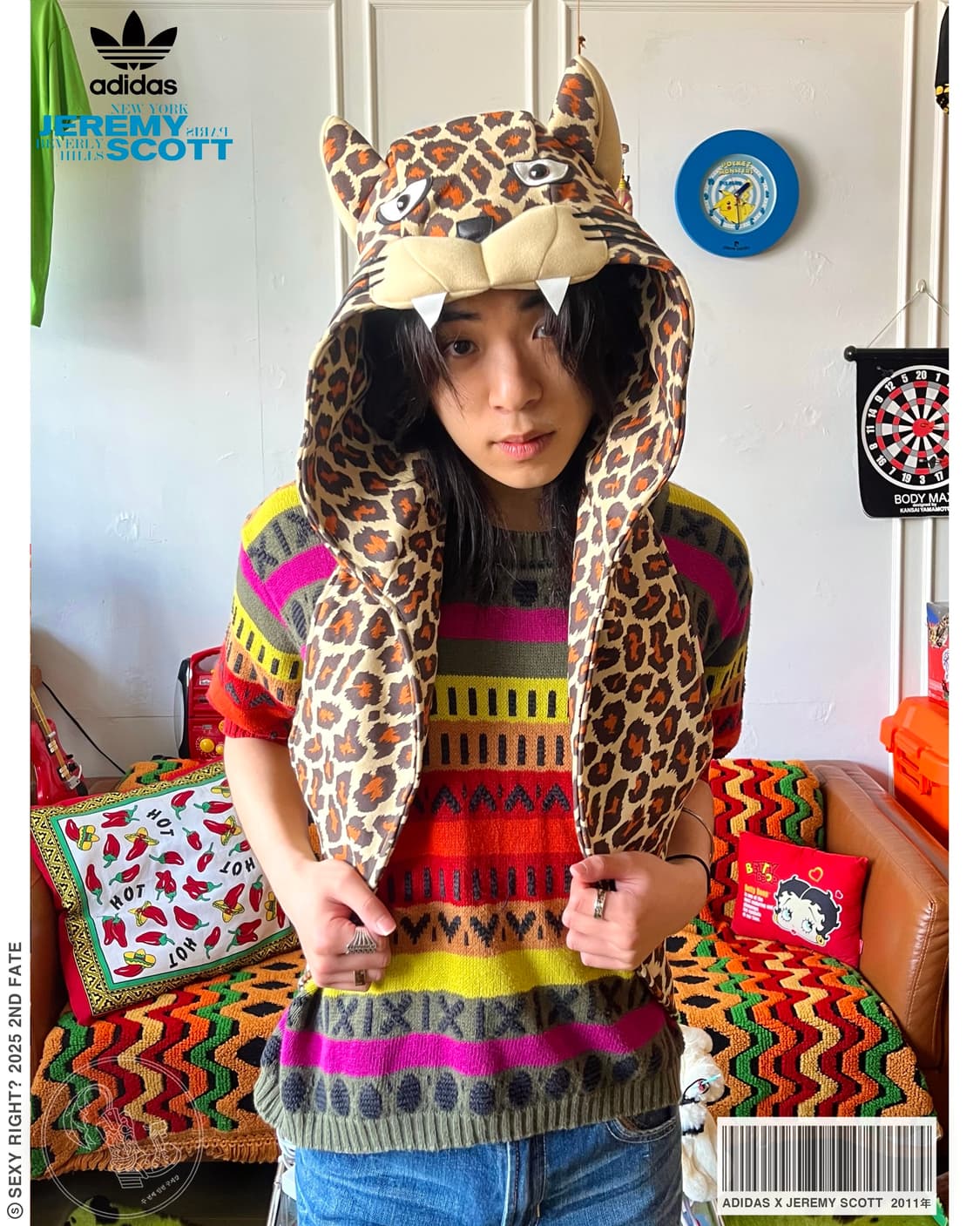 2011 Jeremy Scott X Adidas Leopard Hat 상품이미지1