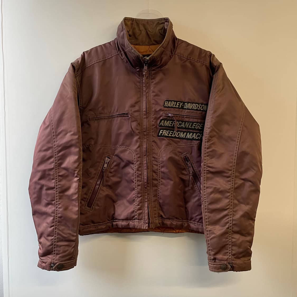 90s 할리데이비슨 나일론 바이커자켓 상품이미지2