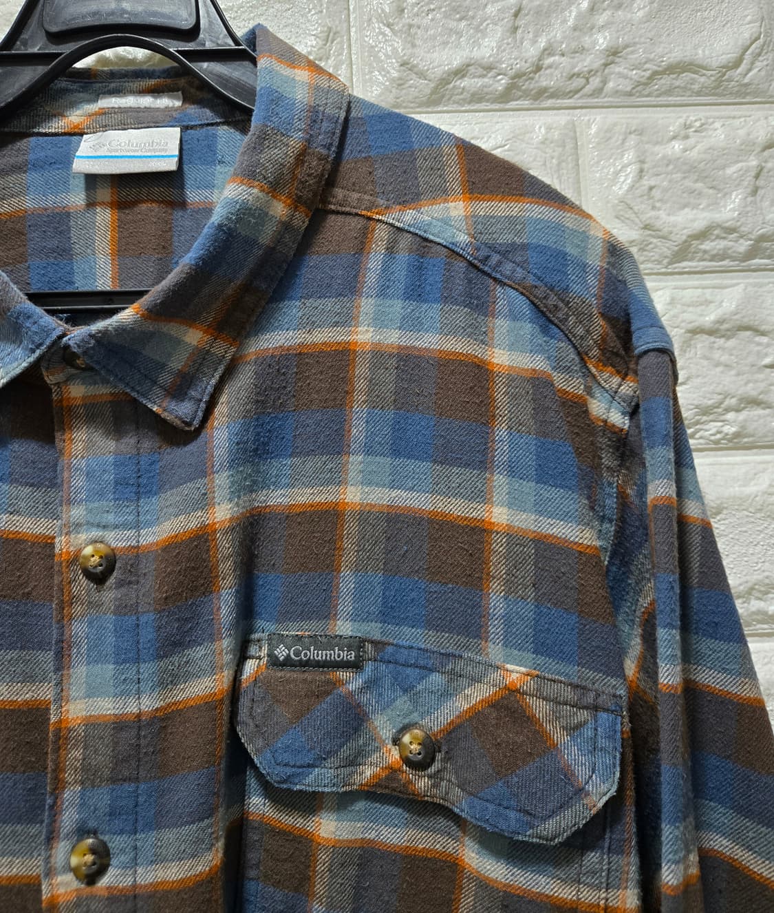 컬럼비아 옴니위크 레귤러핏 체크셔츠 체크남방 110 상품이미지5