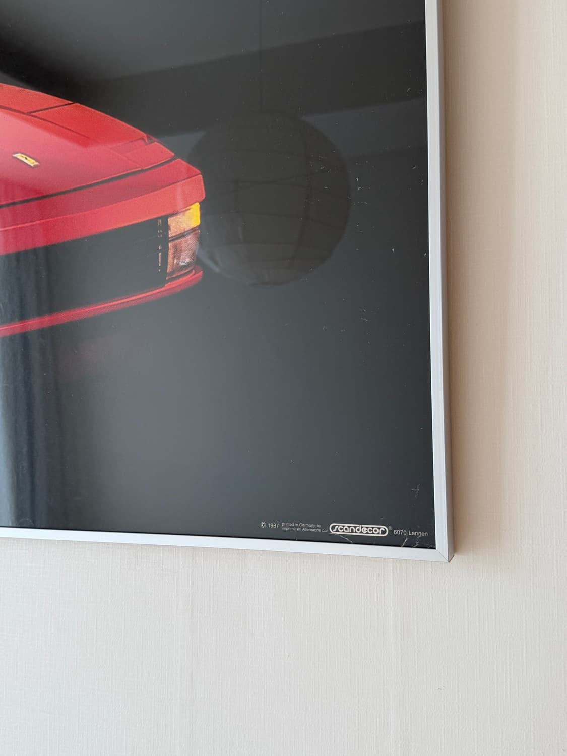 Vintage 1980 Ferrari Testarossa poster 상품이미지5