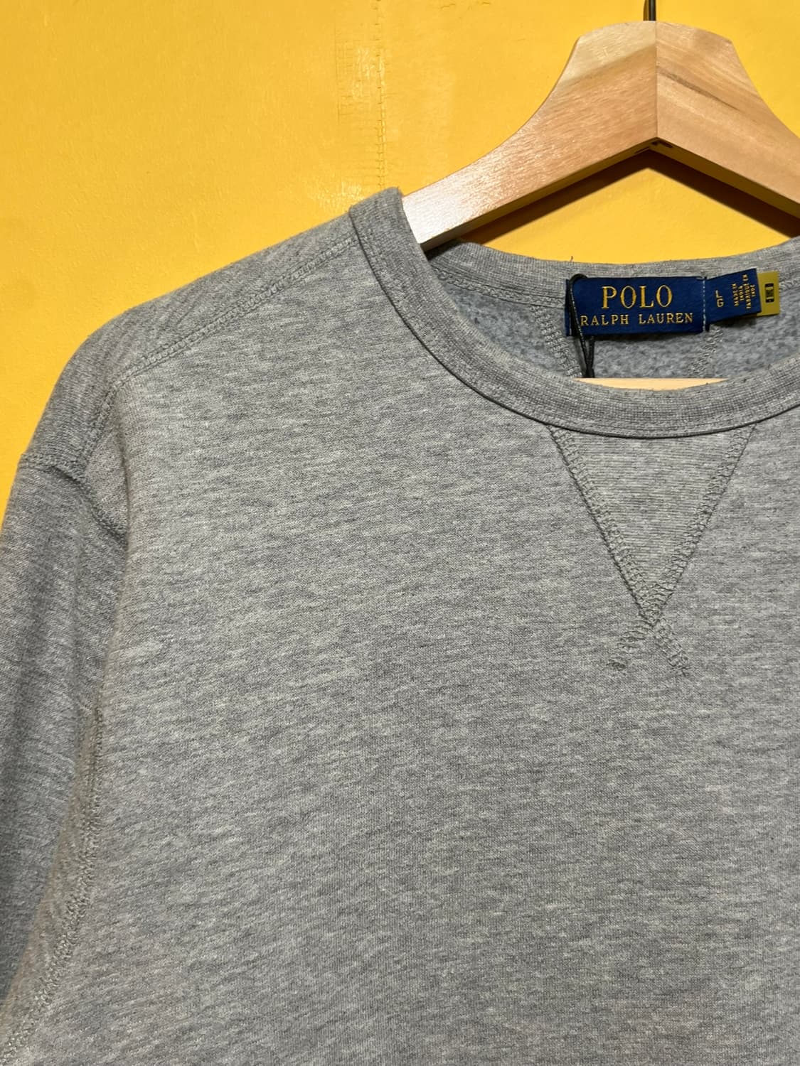 [L] 폴로 랄프로렌 그레이 크루넥 맨투맨 스웨트셔츠 포니 상품이미지3