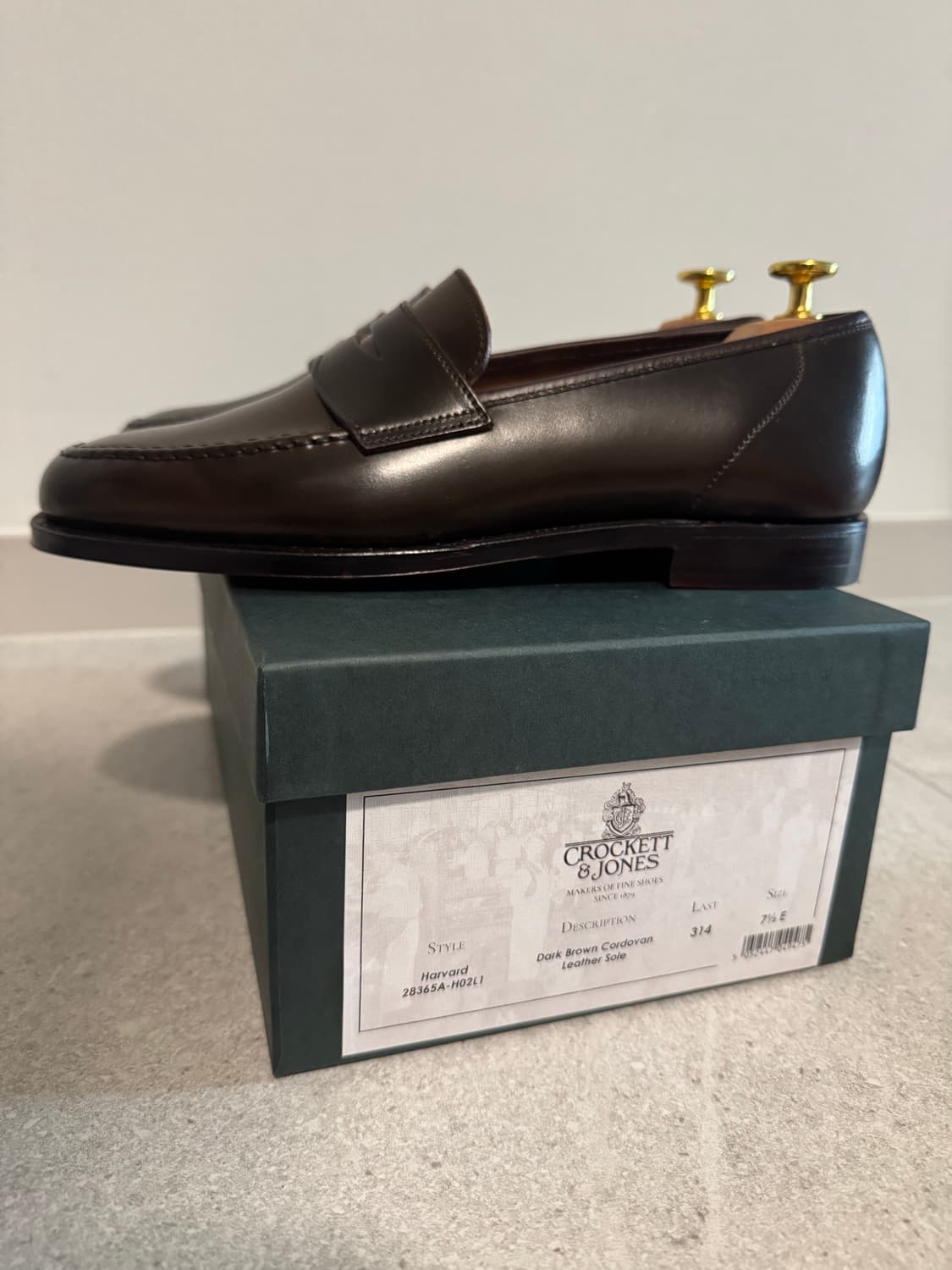 Crockett & Jones 하버드 코도반 로퍼(다크브라운) 상품이미지2