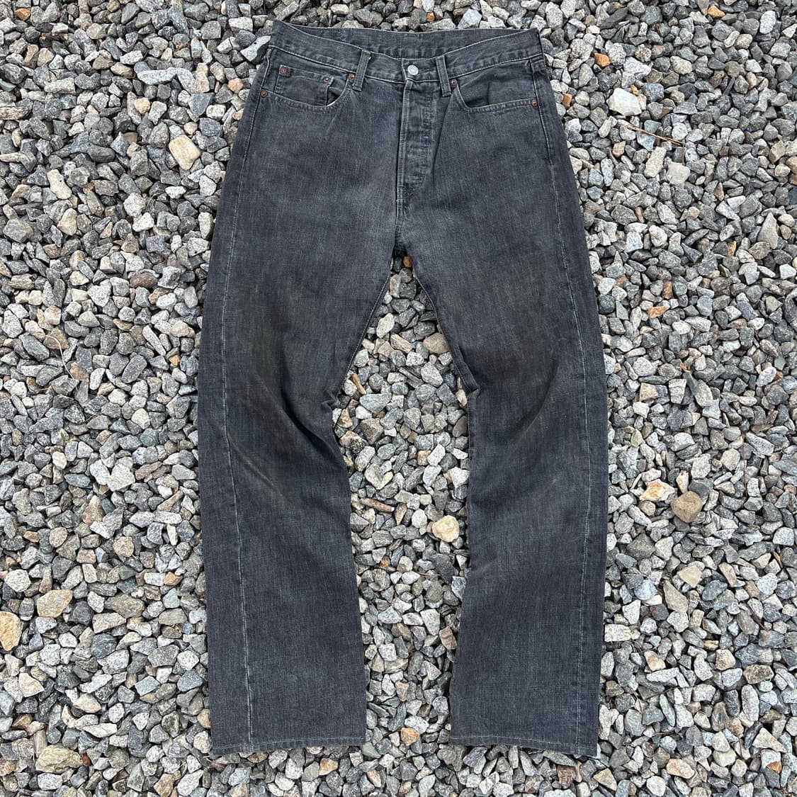 Tabloid News(made japan) 빈티지 흑청 데님(실측확인) 상품이미지1