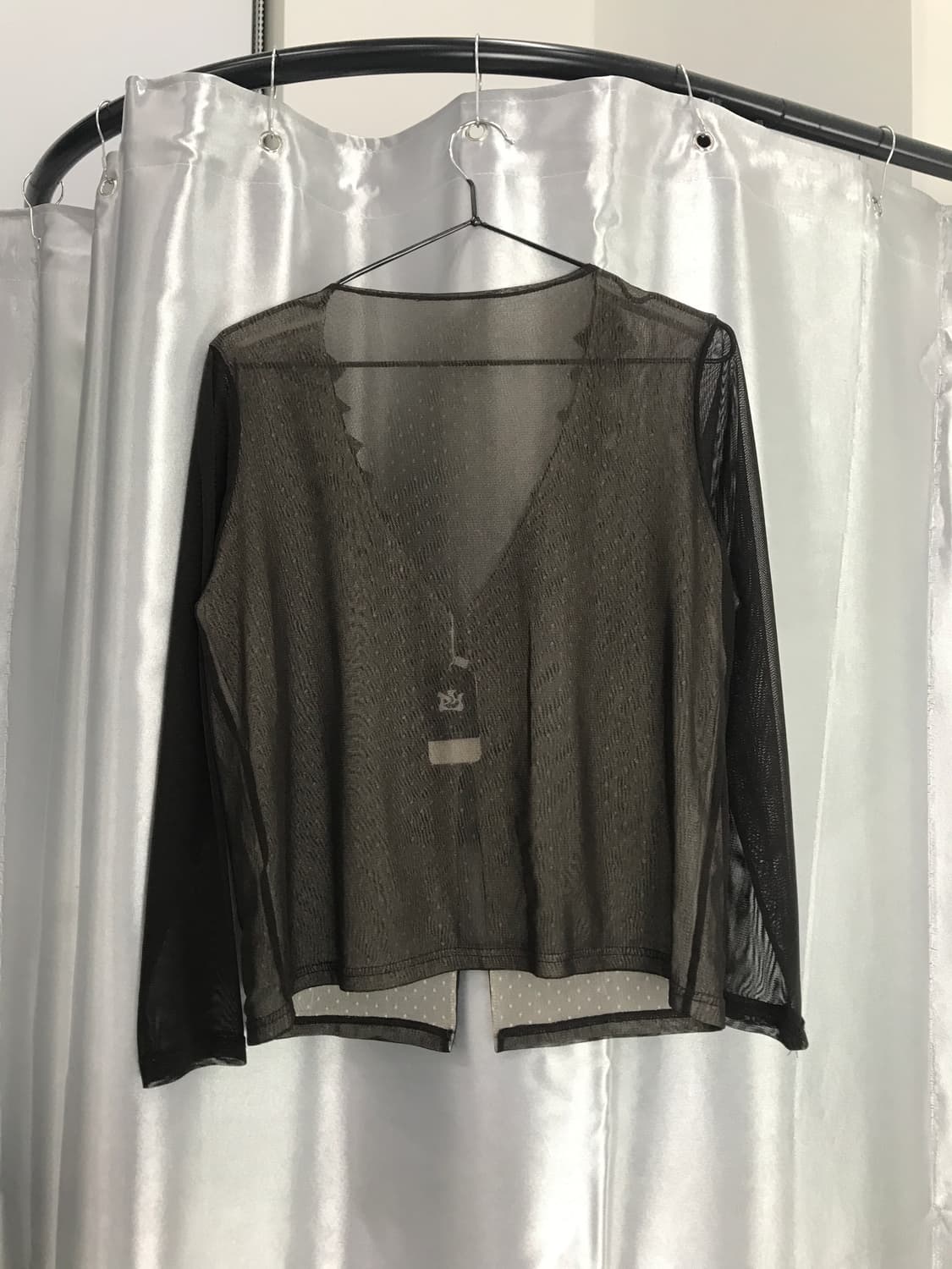 Jpn Brown see-through cardigan 상품이미지5