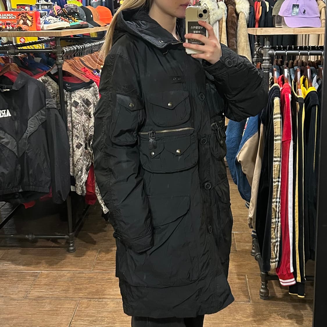 [HI] 폴로 롱패딩 블랙  상품이미지3