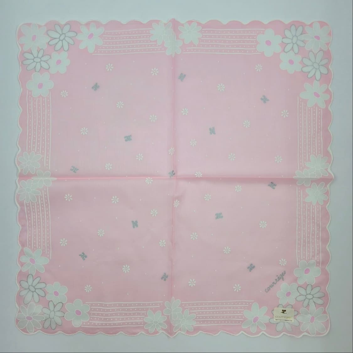 [새상품] courreges 꾸레쥬 손수건 스카프 - 12 상품이미지4