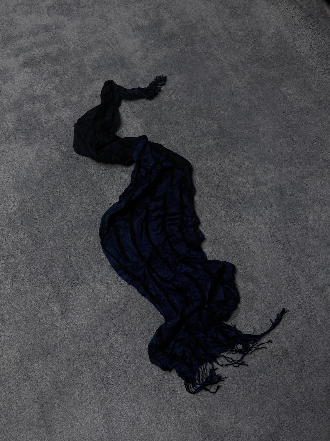 Vintage V-kei,punk dark blue.. muffler 상품이미지3