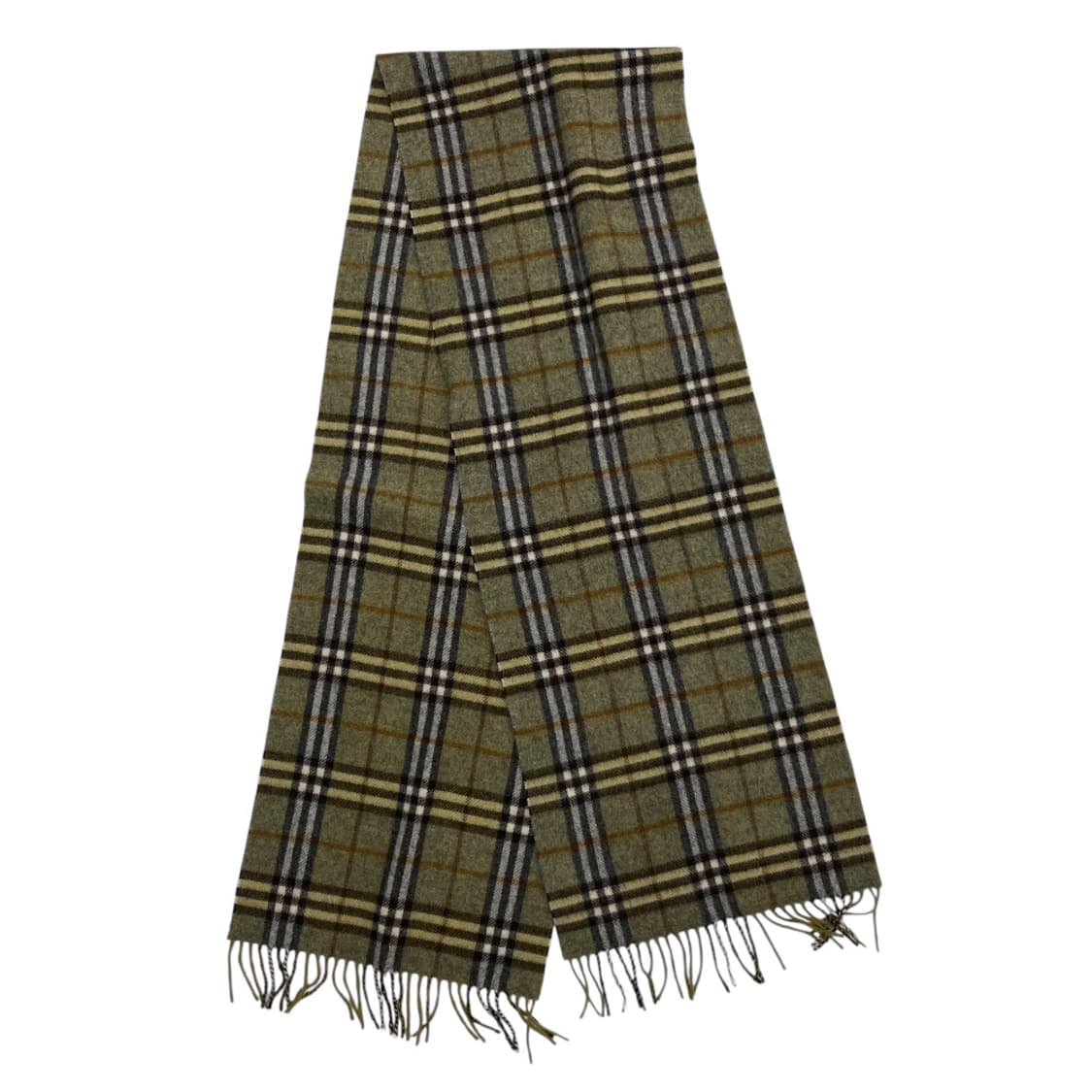 버버리 그린 노바체크 램스울 머플러 상품이미지4