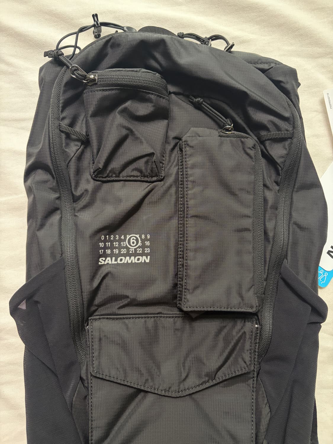 살로몬 x MM6 메종 마르지엘라 데이팩 20 블랙 Salomon 상품이미지5