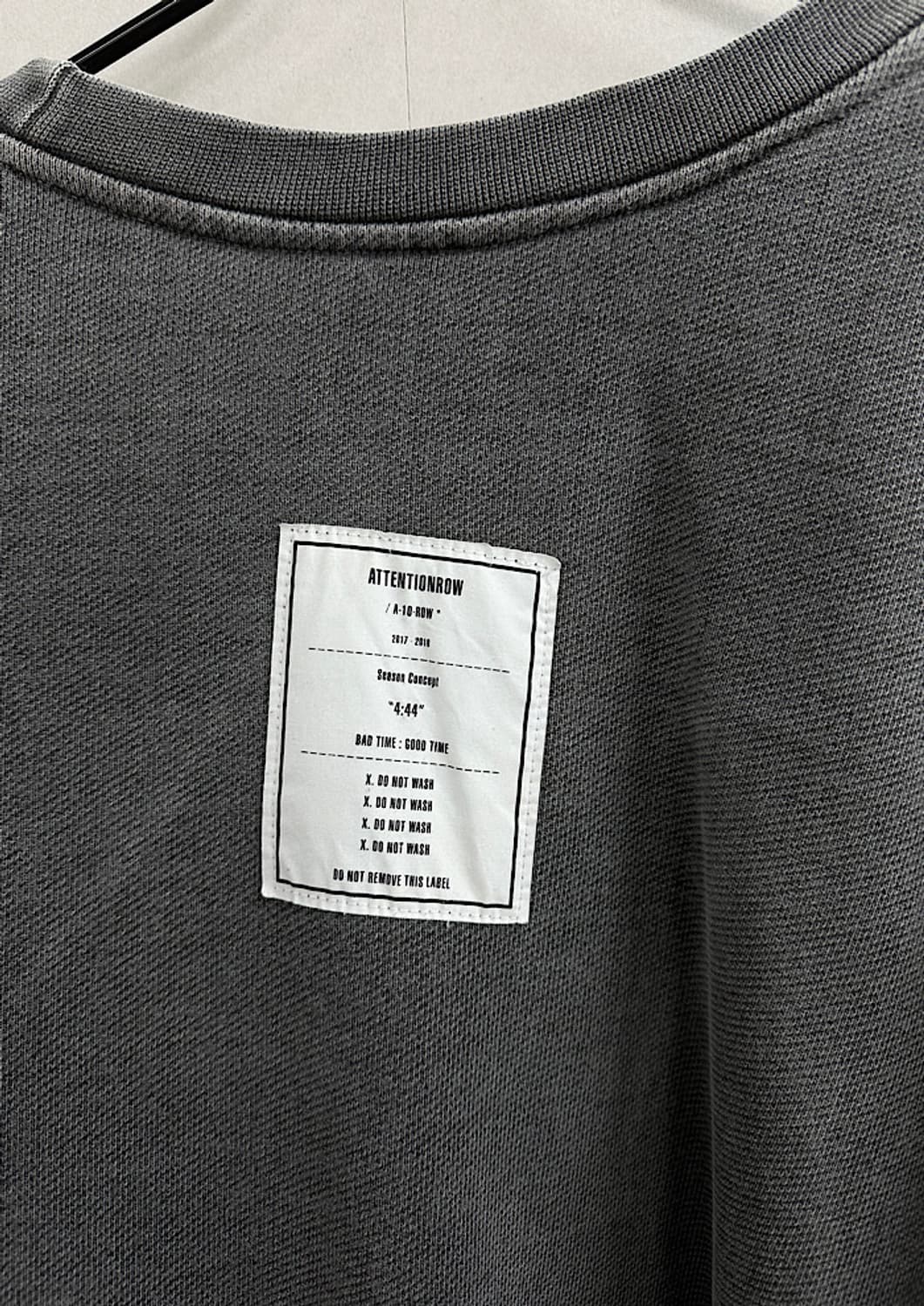 어텐션로우 오버핏 맨투맨 XXL  상품이미지4