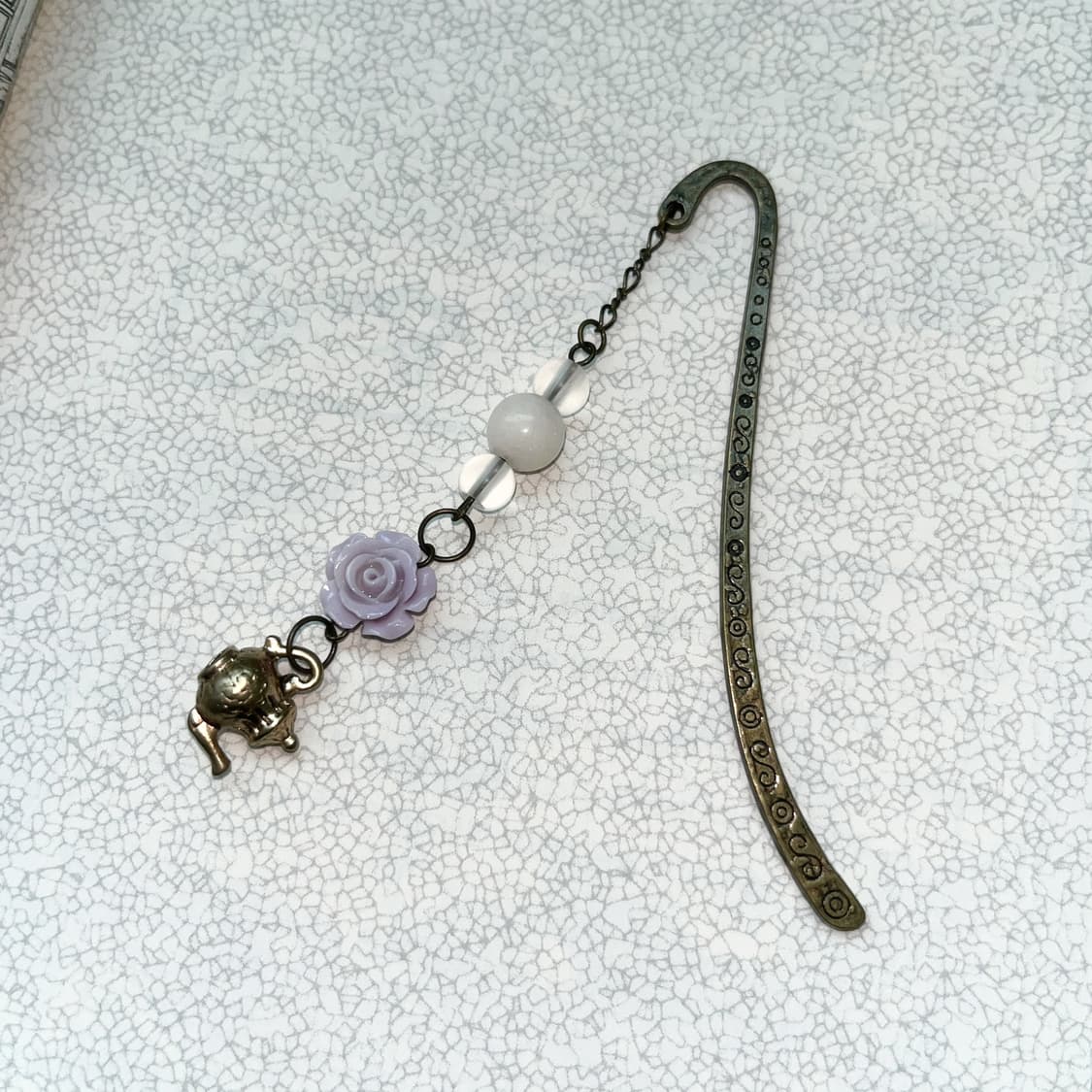 ⊰flower teapot⊱ bookmark 앤틱 티팟 책갈피 상품이미지3