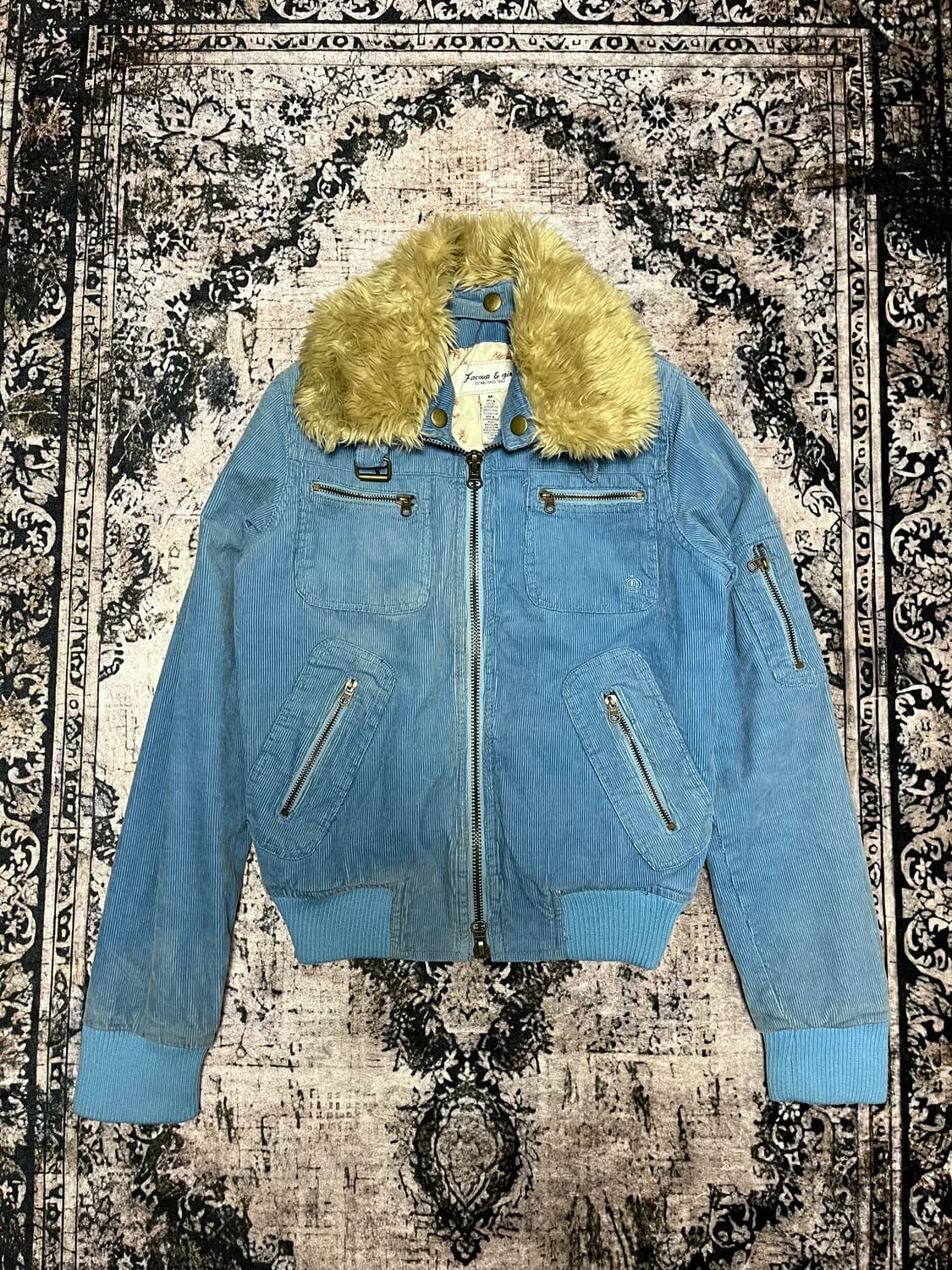 왕관 퍼 트리밍 코듀로이 자켓 상품이미지6