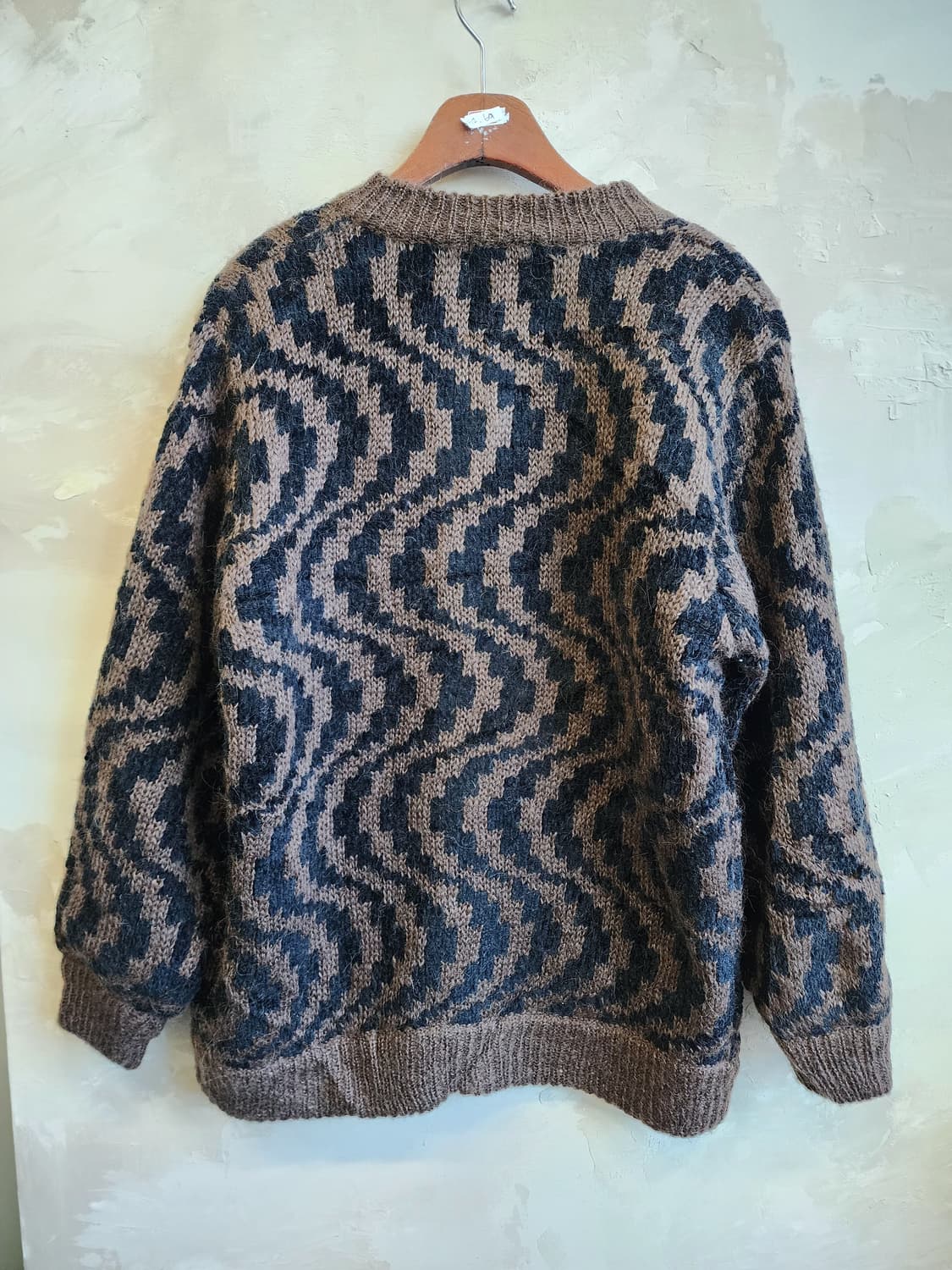 울혼방 지브라 니트 가디건 상품이미지4