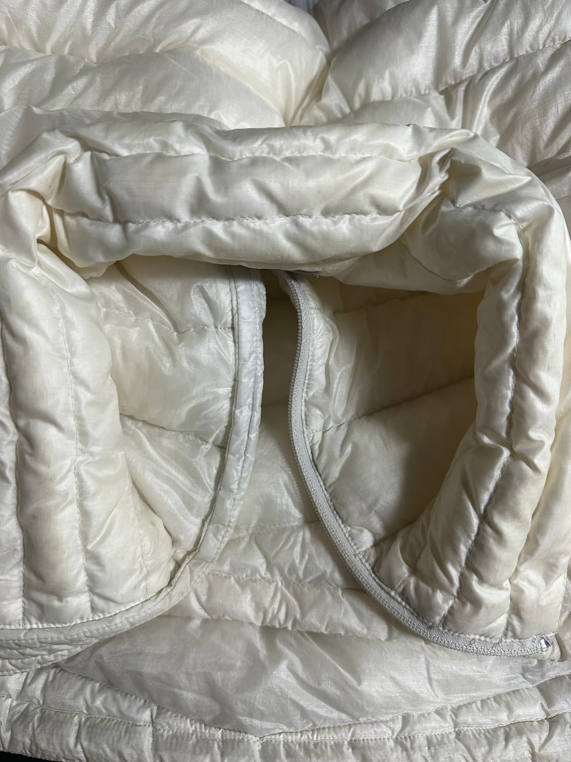 몽벨 ex1000 패딩 화이트 L 상품이미지5