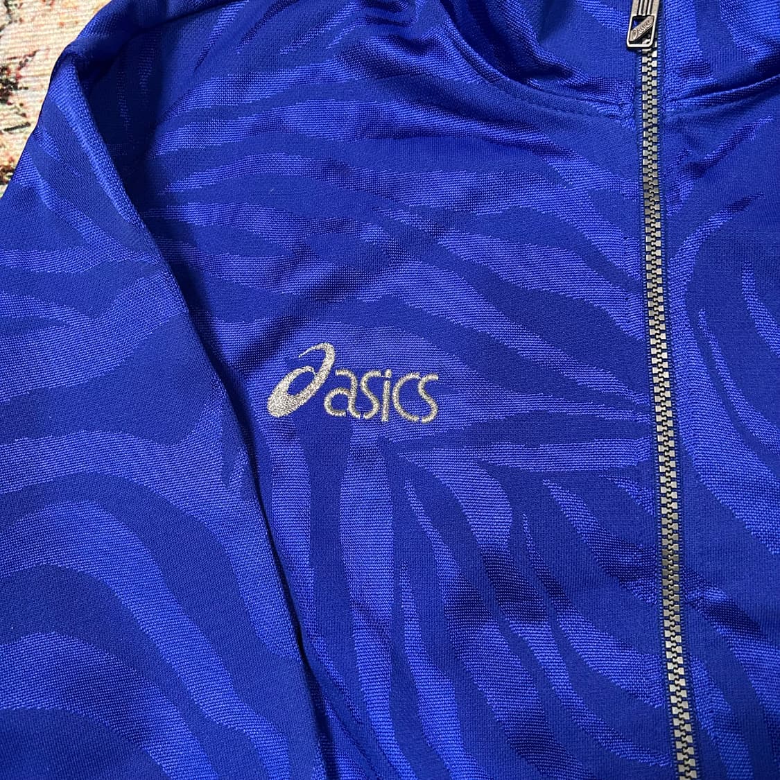 [S] 00s 아식스 올드스쿨 패턴 져지 상품이미지4