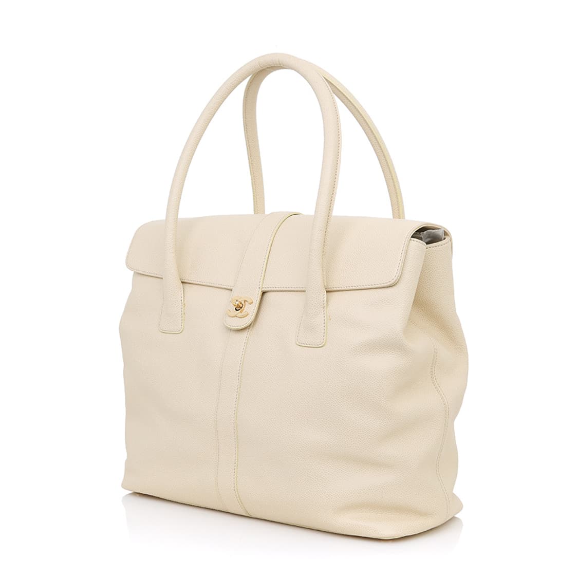 샤넬 서프백 익스클루시브 서프 베이지 CC 턴락 빈티지 토트백 43325 상품이미지2