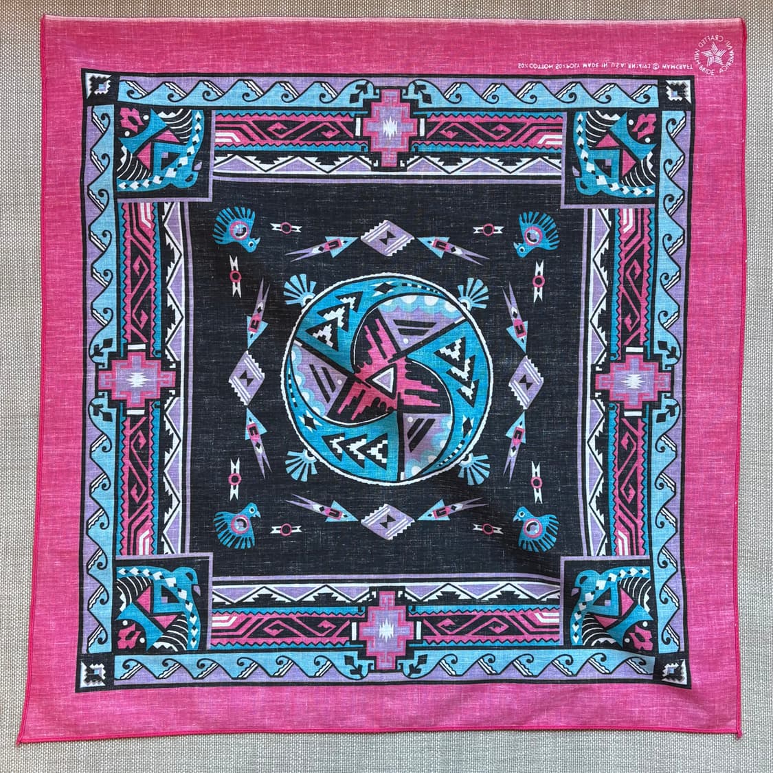 [미사용] 80s USA WAMCRAFT 네이티브 나바호 반다나 상품이미지7