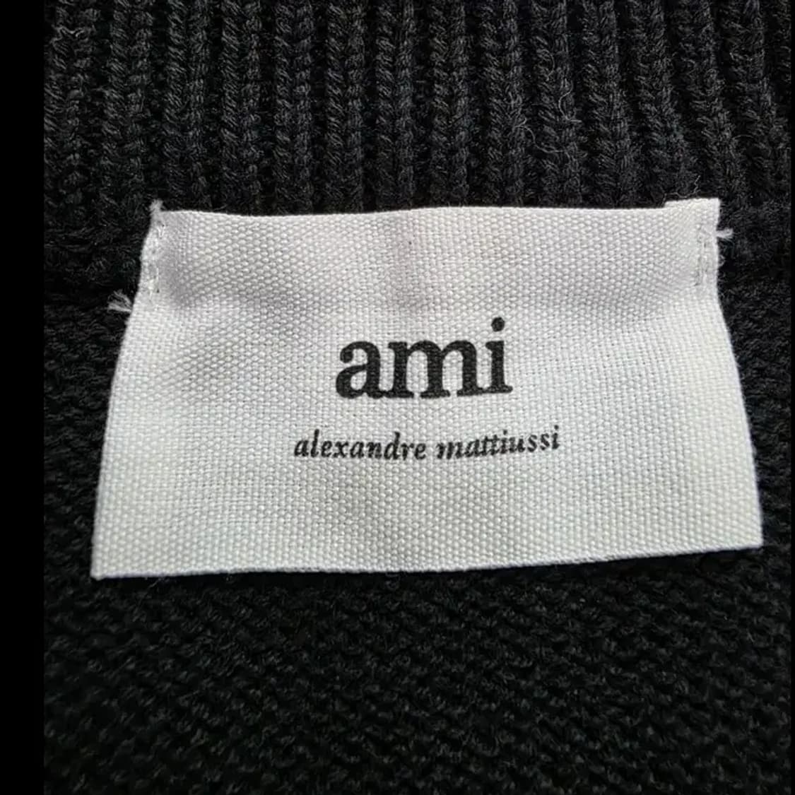 아미 빅 하트 로고 가디건 블랙 100 상품이미지7