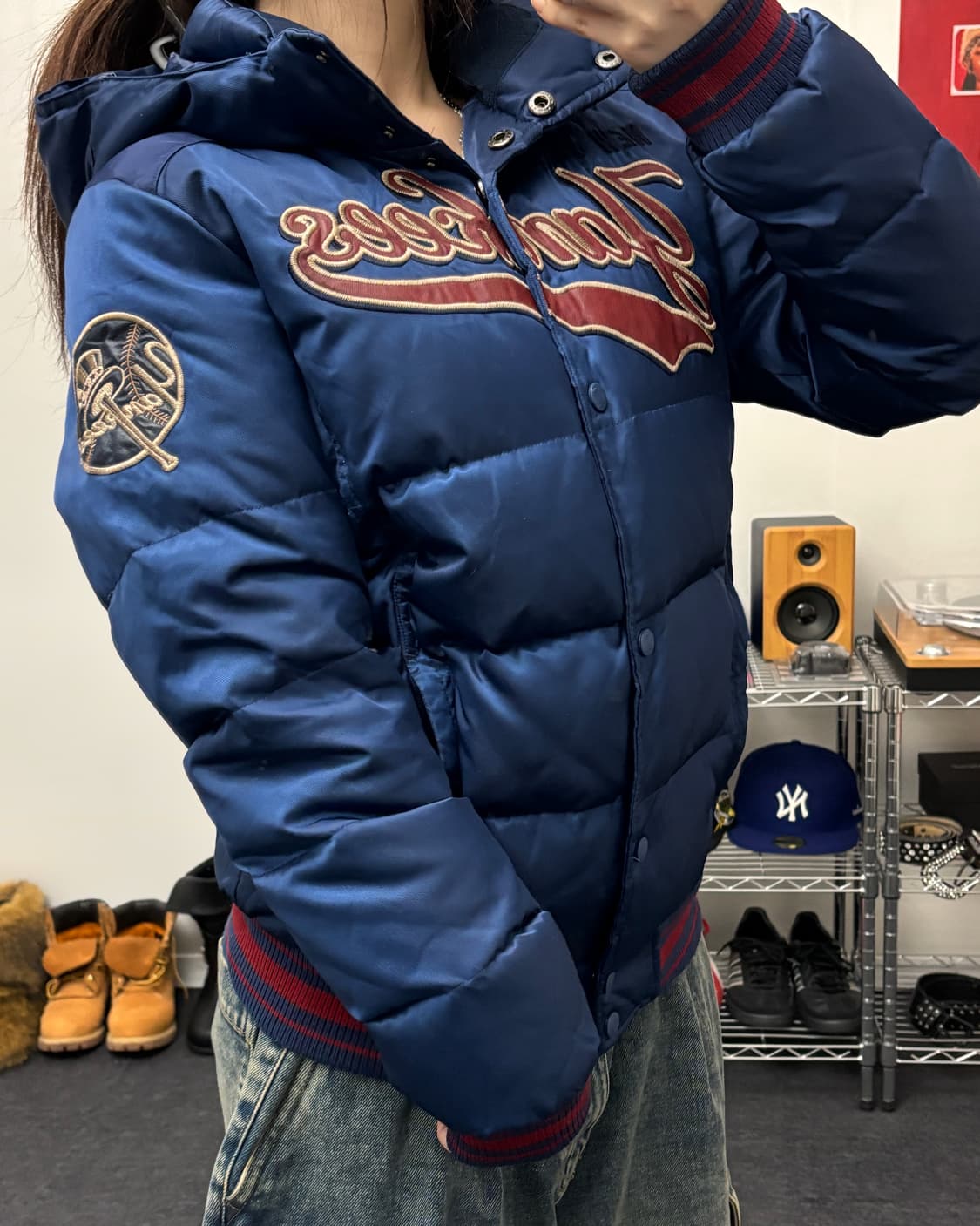 MLB 00s 뉴욕 양키즈 올드스쿨 패딩 점퍼 상품이미지3