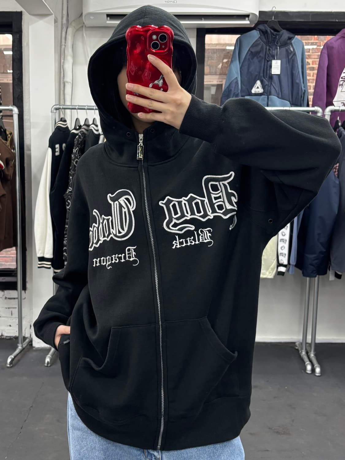 도그타운 블랙 드래곤 올드스쿨 후드집업 상품이미지3