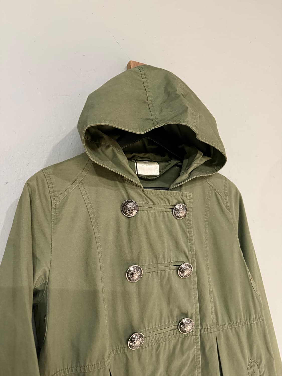 double button detail hood jacket 상품이미지9