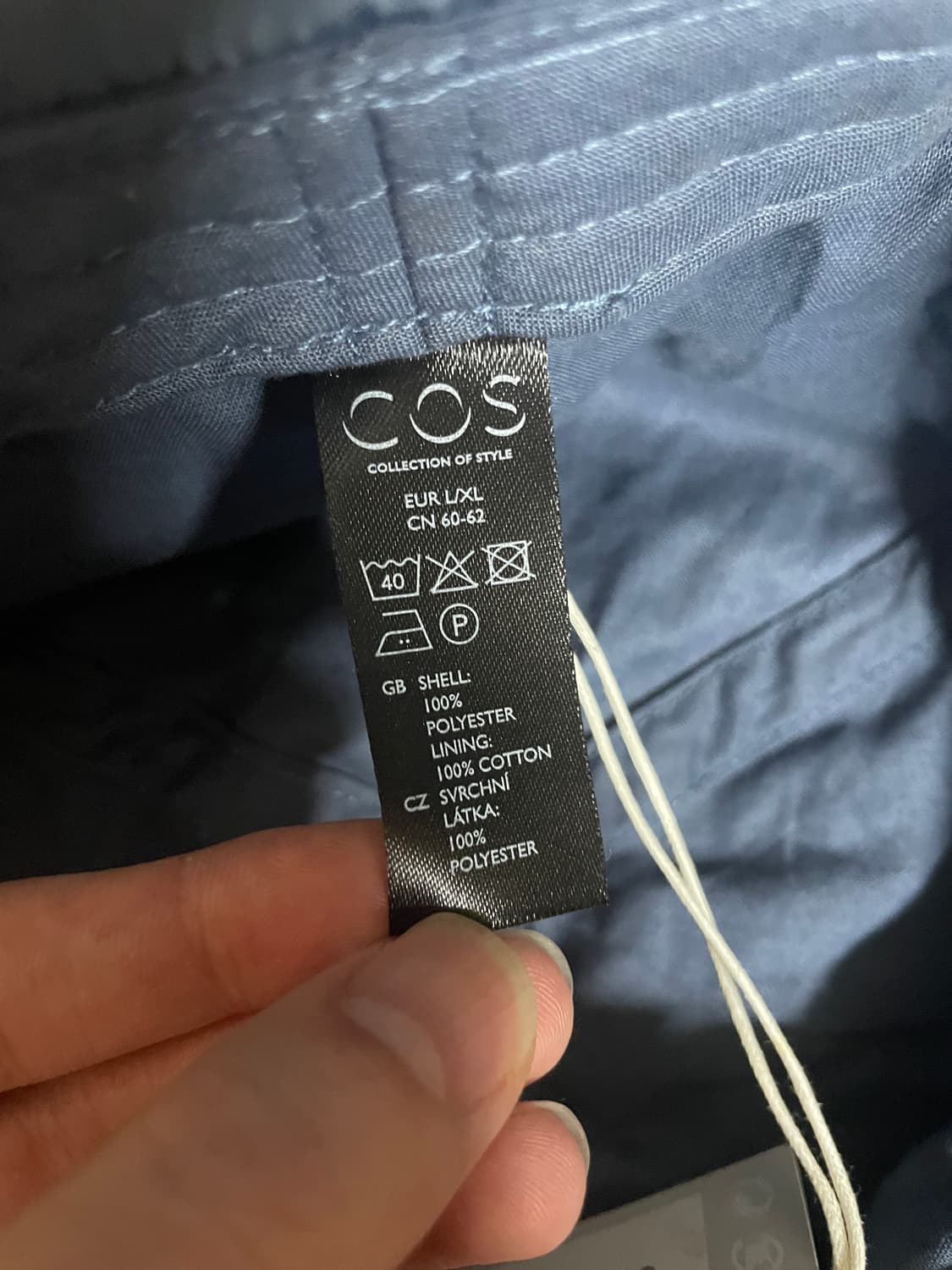 코스 메탈릭 버킷햇 스카이블루 L/XL 상품이미지4