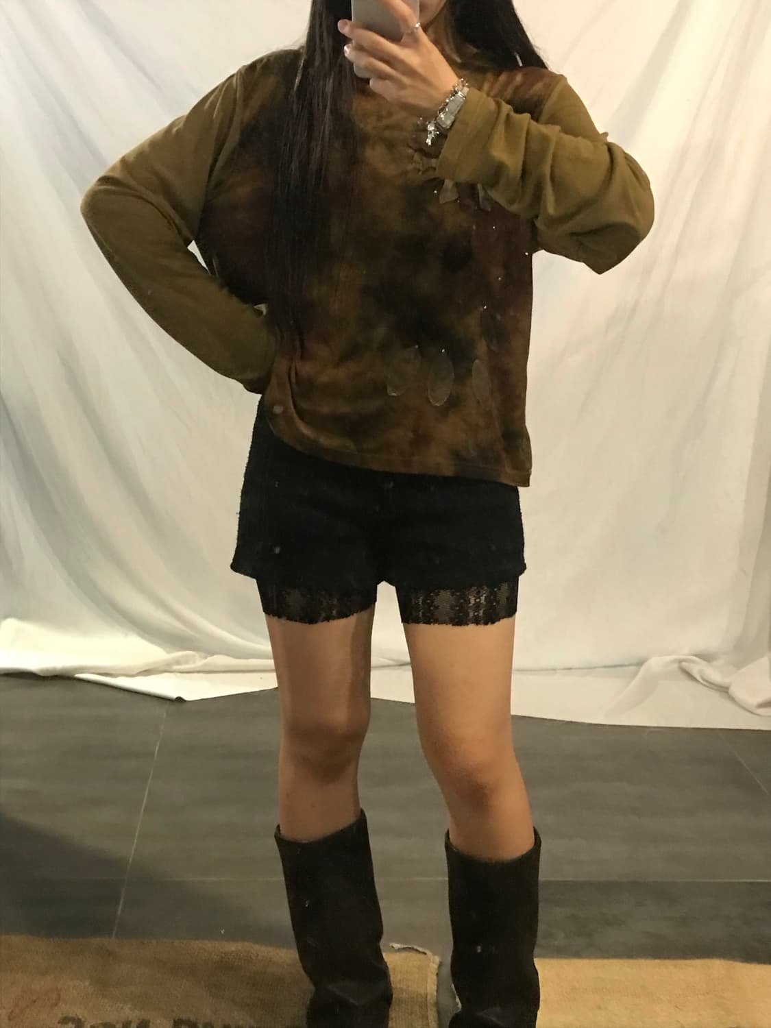 Flower point long sleeve 상품이미지5