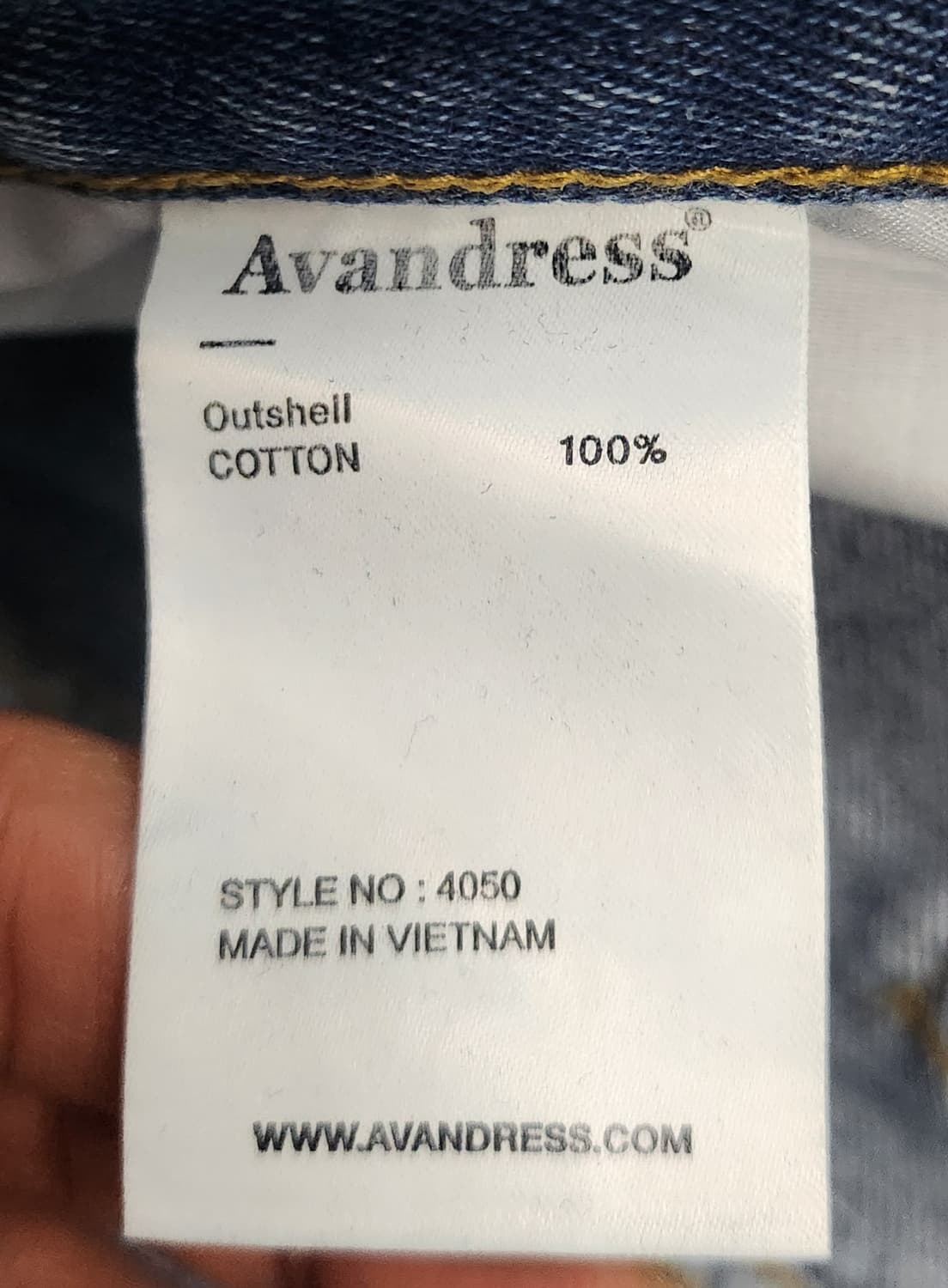 (새상품) Avan 드레스 데님 와이드 팬츠 XL (34-36) 상품이미지5